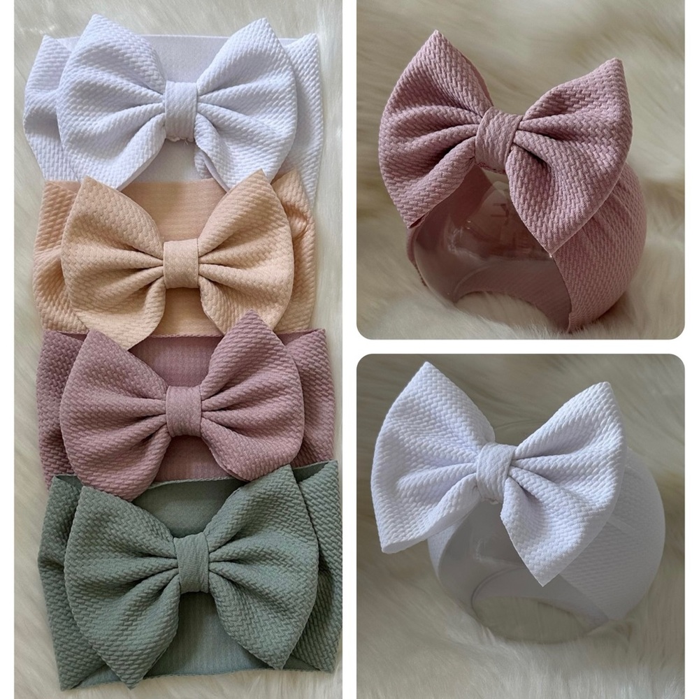 Muted Rainbow Baby Girl Headwraps